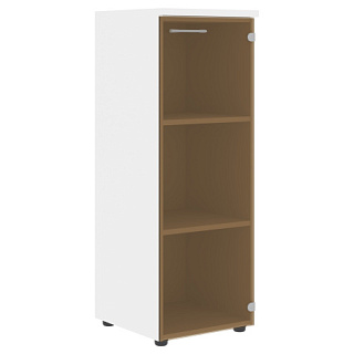 Xten XMC 42.2 Шкаф колонка со стеклянной дверью и топом 432х432х1190 Белый