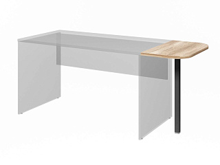 Lemo L-81 Столешница приставная 700х380х750 Дуб Каньон