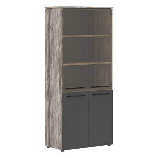 Моррис Тренд MHC 85.2 Шкаф комбинированный  854х423х1956 Сосна Нордик/Антрацит