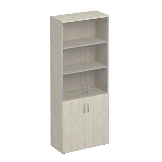 Комфорт К.379 ДШ Шкаф для документов со стеклом (80x38x200) 