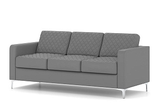 CHAIRMAN АКТИВ Диван трехместный 1920х830х830 Экокожа EUROLINE, рогожка TWIST