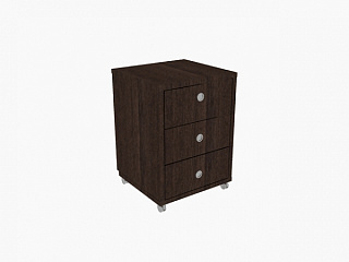 Борн В 202 Тумба сервисная 3 ящика без замка универсальная (120.2x50x66) Дуб ристретто