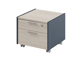 Инновация I-91 Тумба подкатная с замком 500*504*437 Дуб Сонома/Антрацит