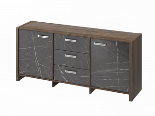 Festus FI/FB-13-01.G Тумба трехсекционная 1804x460x806 Орех Пацифик Табак/Камень Пьетра Гриджиа