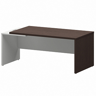 Кортез КZ-18 L/R Стол руководителя лев/пр 1800х900х750 Дуб венге/Белый