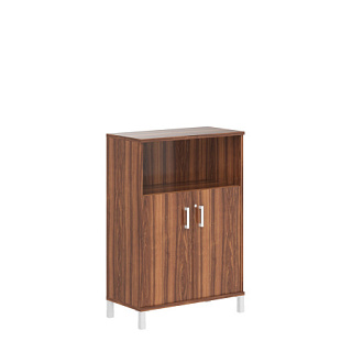 Born B 420.3(RZ) Шкаф средний с замком в глухих малых дверях 900х450х1286 Орех Даллас