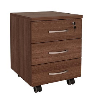 82.10 Тумба 3 ящика с замком 41*45*54 Орех пегас