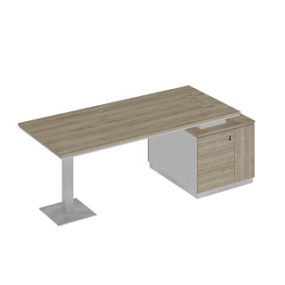 City СИ 106 ДС БП ДС Стол на опорной тумбе (218x90x75) 20*