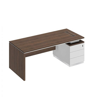 City СИ 110  ДГ БП БП Стол руководителя на опорной тумбе опора ДСП (200x90x75)