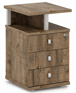 Vasanta V-231/V-241 Тумба приставная с замком 474*524*750 Дуб Самдал