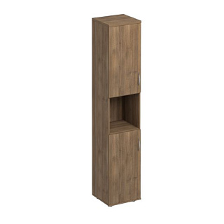 Комфорт К.384 ШТ Шкаф для документов узкий 2-дверный с нишей (40x38x200) 