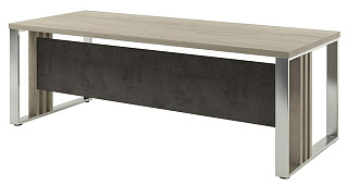 Vestar Z-322 Стол руководителя прямой 2200x900x750 Дуб Галифакс/Бетон Чикаго
