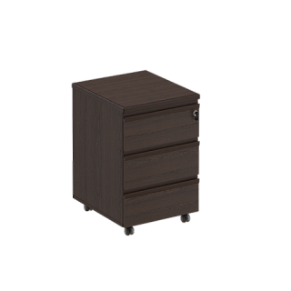 МК 213 ДА Тумба выкатная 3-ящичная с центральным замком 45x51x66 Дуб альпийский