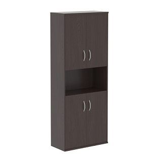 Imago СТ-1.5 Шкаф с двумя комплектами глухих малых дверей 770*365*1975 Венге Магия