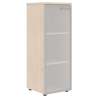 Xten XMC 42.7(L/R) Шкаф колонка со стеклянной дверью в AL раме  и топом 432х432х1190 Бук Тиара