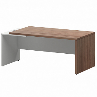 Кортез КZ-18 L/R Стол руководителя лев/пр 1800х900х750 Темный шимо/Белый