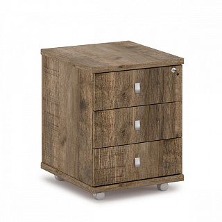 Vasanta V-91/V-92 Тумба подкатная с замком на первый ящик 450*504*595 Дуб Самдал