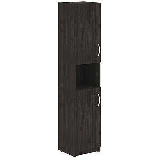 Simple SR-5U.4(L/R) Шкаф колонка с 2-мя глухими малыми дверьми 386х375х1815 Дуб Юкон Модерн