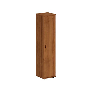 Престиж Исп.32 Шкаф закрытый узкий высокий (47x46x203) Темный орех