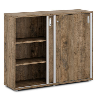 Vasanta V-75 Шкаф-купе средний с замком и 6 полками 1462*444*1200 Дуб Самдал