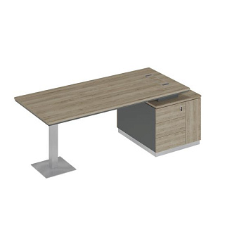 City СИ 106 ДС АР ДС Стол на опорной тумбе (218x90x75) 20*