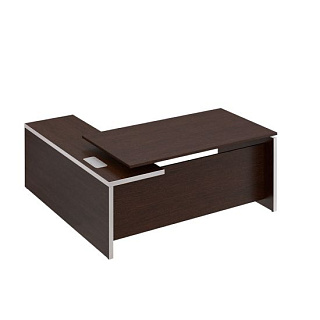 Reventon МЕ 137 Стол руководителя с брифинг-приставкой боковой, правой (180x180x76) 20* Венге тём
