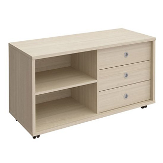 Борн В 202 Тумба сервисная 3 ящика без замка универсальная (120.2x50x66) Дуб шамони