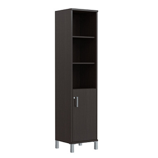 Born B 431.3(RZ) Шкаф колонка высокая с замком в глухой малой двери 475х450х2054 Венге Магия