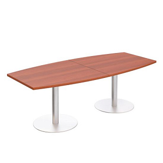 Патриот ПТ 142 Стол для переговоров круглый на опорах-колоннах (240x110x74.6) 20* Миланский орех