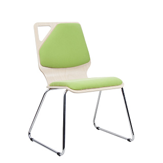 Стул Molly Wood chrome кожзам  V, VD цвет любой