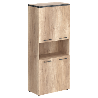 Torr THC 85.4 Шкаф с 2-мя комплектами глухих малых дверей и топом 856х450х1968 Дуб Каньон