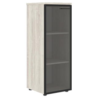 Xten XMC 42.7.1(L/R) Шкаф колонка со стеклянной дверью в AL раме топом 432х432х1190 Сосна Эдмон