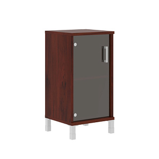 Born B 411.5  Шкаф колонка низкая со стеклянной дверью 475х450х920 Бургунди