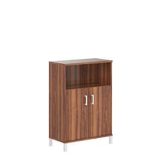 Born B 420.2 Шкаф средний с глухими малыми дверьми 900х450х1286 Орех Даллас