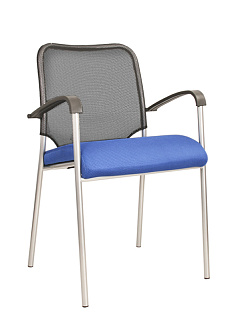 Стул Amigo arm silver сиденье ткань W или TA / спинка сетка T цвет любой
