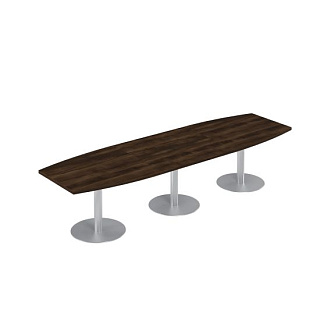 Борн В 327 Стол для переговоров на опорах-колоннах (360x110x75) Дуб ристретто