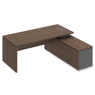 City СИ 108 ДГ АР ДГ Стол руководителя (опора ДСП) опорная тумба (200x180x75)