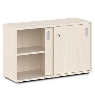 Vasanta V-68 Шкаф-купе низкий с замком и 4 полками 1200*440*750 Дуб Кобург