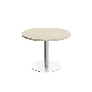 Борн В 323 Стол для переговоров круглый на опоре-колонне (110x110x75) Дуб шамони