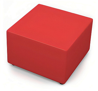 CHAIRMAN ОПТИМА Пуф квадратный 650х650х440 Экокожа EUROLINE, рогожка TWIST