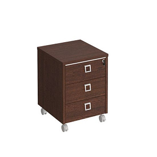 Cosmo КС 214 Тумба выкатная 3-ящичная с центральным замком с доводчиками (46.2x50x63.3) Венге виктор