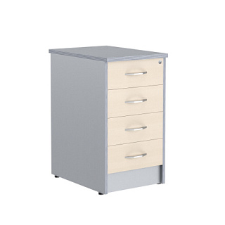 Imago ТП-4.1А Тумба приставная 412х600х753 Клен/Металлик