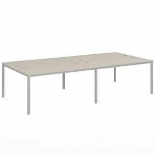 Vasanta VL-52 Бенч-система на металлокаркасе 3200*1432*750 Дуб Кобург