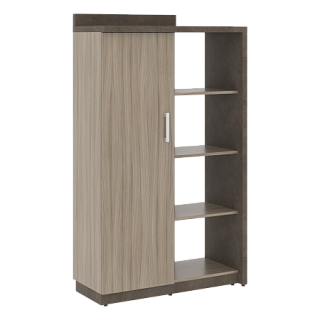 Wood&Stone СФ-534171 Гардероб левый 1037х455х1770 Дрифтвуд/Бетон Чикаго темный