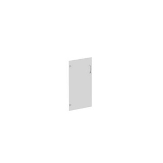 Комфорт К 621 Дверь стеклянная низкая прозрачная (1шт.) (40x0.4x76) 20*