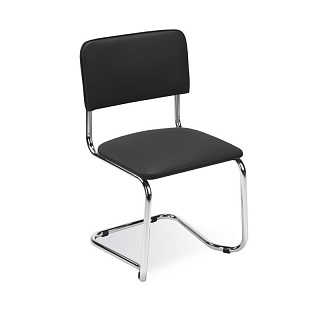 Стул для посетителей Sylwia экокожа черный Экспро