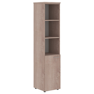 Xten XHC 42.5(L/R) Шкаф колонка с глухой малой дверью и топом 432х432х1955  Дуб Сонома
