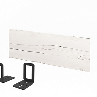 Lemo Экран настольный к одному столу 1200х18х400 Таксония айвори