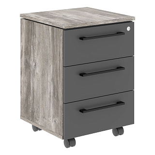 Моррис Тренд MMC-3D.A Тумба мобильная 465х450х652 Сосна Нордик/Антрацит