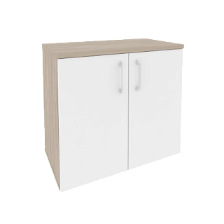 Onix O.SHPO-8 Шкаф для документов приставной/опорный 800*432*750 Дуб Аттик/Белый бриллиант